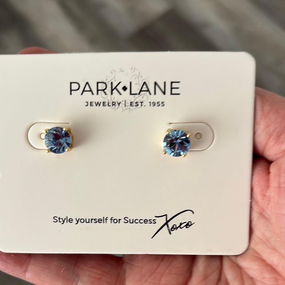 Impression earrings Blue
